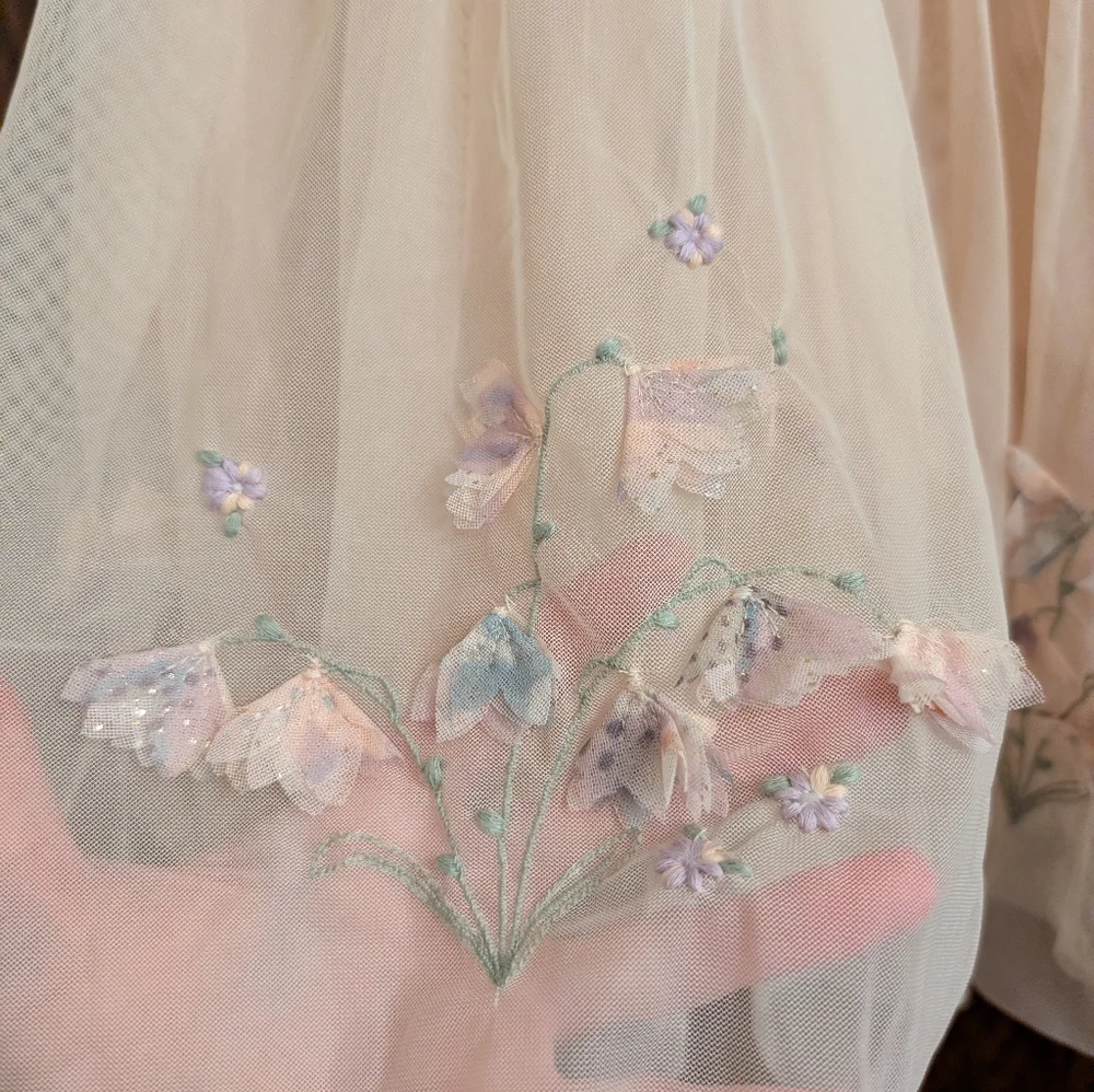 NWOT! Next Brand Girl's Tulle Floral Dress - Picture 2 of 15